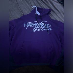 Purple Graphic Hoodie
